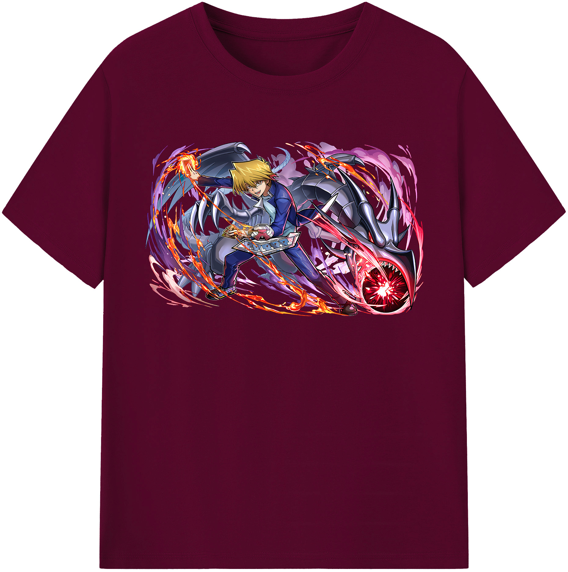 （画像用） 遊☆戯☆王 Yu-Gi-Oh! レディースカジュアルプリントTシャツ（綿100％）